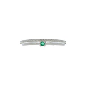 Anillo némesis en filigrana plata y esmeralda ref. ani-071