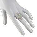 anillo de filigrana plata con esmeralda