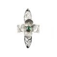 anillo de filigrana plata con esmeralda
