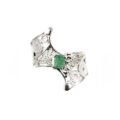anillo de filigrana plata con esmeralda