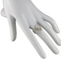 anillo de filigrana plata con esmeralda