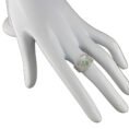 anillo de filigrana plata con esmeralda