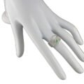 anillo de filigrana plata con esmeralda