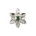 anillo de filigrana plata con esmeralda