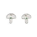 aretes de filigrana plata con esmeraldas