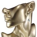 aretes de filigrana plata con esmeraldas