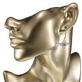 aretes de filigrana plata con esmeraldas