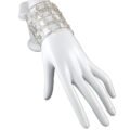 brazalete de filigrana plata