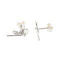 aretes y topos pequeños en filigrana plata