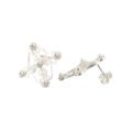 aretes y topos pequeños en filigrana plata