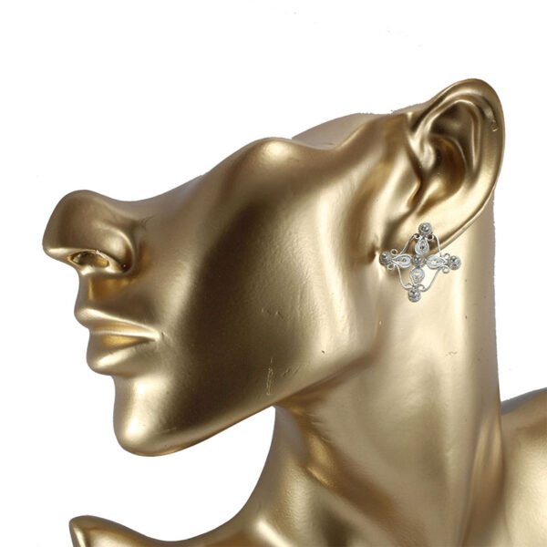 aretes y topos pequeños en filigrana plata