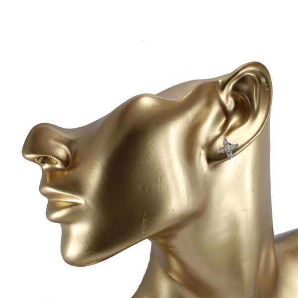 aretes y topos pequeños en filigrana plata
