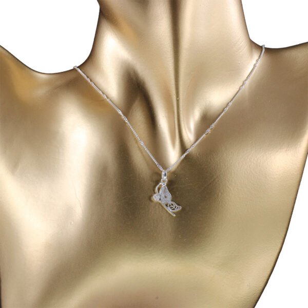 cadena y dije de plata en filigrana