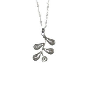 Cadena y Dije Fantasía en filigrana plata ref. dij-332
