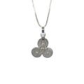 cadena y dije de plata en filigrana