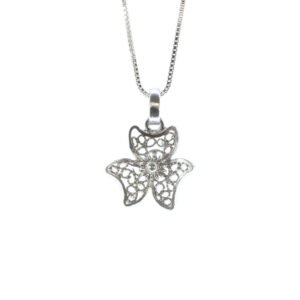 Cadena y Dije Fortuna en filigrana plata ref. dij-316