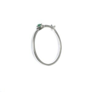 Anillo plata mujer esmeralda