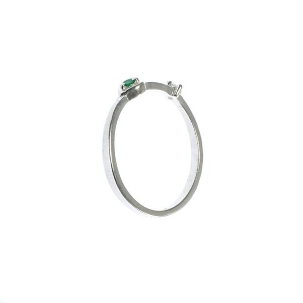 Anillo plata mujer esmeralda