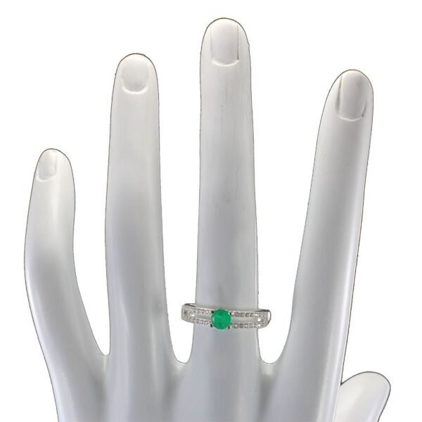 Anillo-lienzo-de-plata-esmeralda-y-circones-perfil-ref.-ani-559