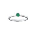 Anillo plata joya colombiana esmeralda