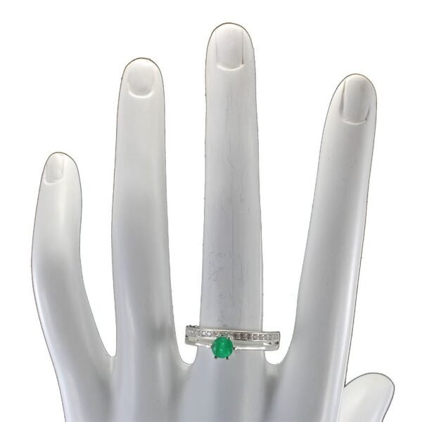 Anillo-nilo-de-plata-esmeralda-y-circones-perfil-ref.-ani-574