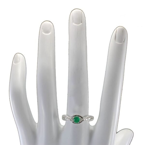 Anillo-nudo-de-plata-esmeralda-y-circones-perfil-ref.-ani-561