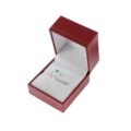 Anillo boda plata esmeralda en uso