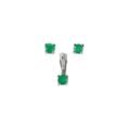 Colombian-emerald-silver-stud-set-SKU584