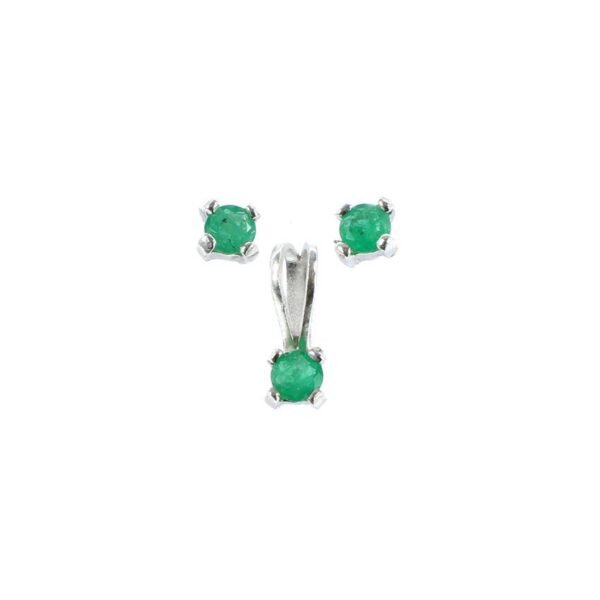 set-de-pendientes-pequenos-plata-y-esmeralda-SKU583