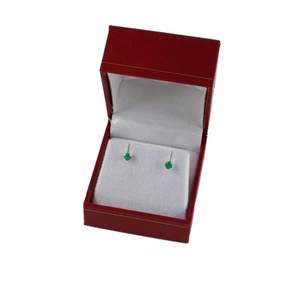 stud-earrings-emerald-silver-SKU594-estuche