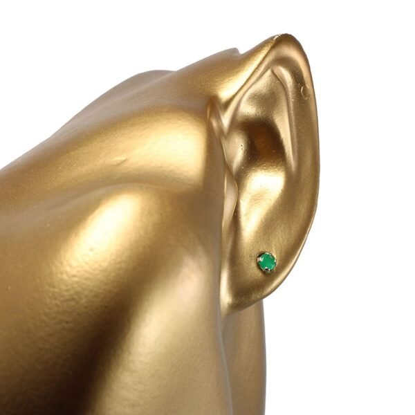stud-earrings-emerald-silver-SKU594-perfil