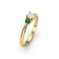 engagement-ring-gold-18k-diamond SKU608 lateral